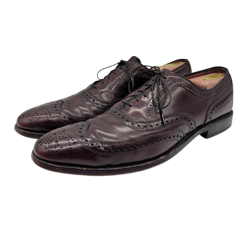ALLEN EDMONDS McAllister Burgundy Wing Tip Oxfords - Size 12AAA